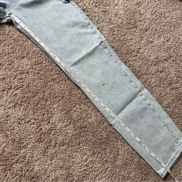 Abercrombie & Fitch The Dad High Rise Light Wash Blue Denim Jeans NWT Size 26/2L - Picture 11 of 13